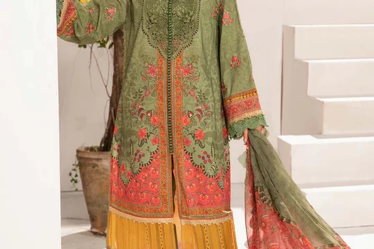 3 Piece Unstitched Printed Suit