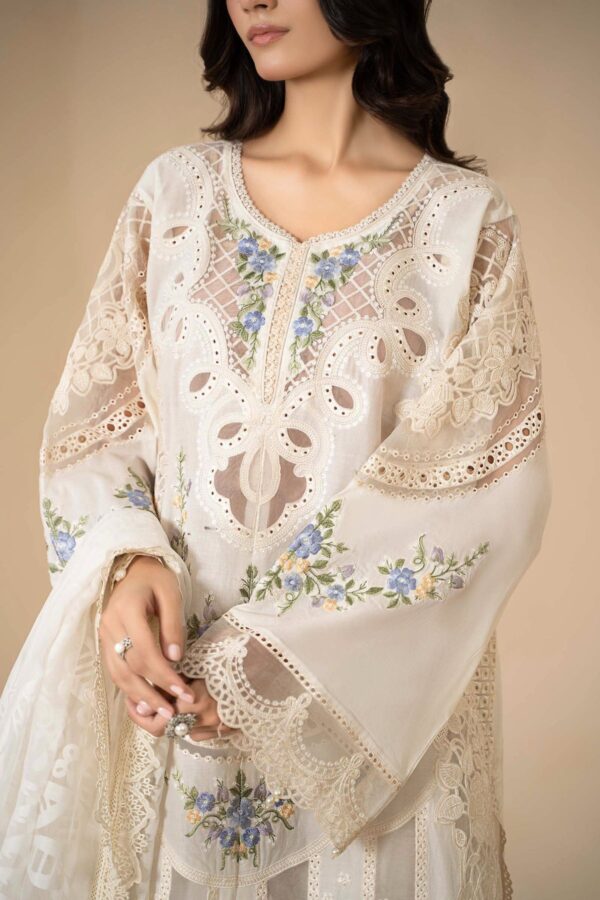 3 Piece Embroidered Lawn Suit - Maria.B - Image 4