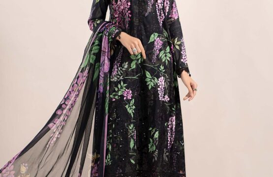 3 Piece Printed Cambric Suit - Maria.B