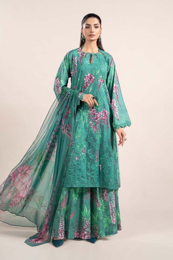 3 Piece Printed Cambric Suit - Maria.B