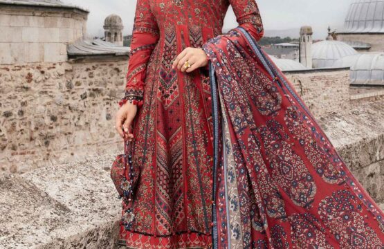 3 Piece Unstitched Printed Cambric Suit