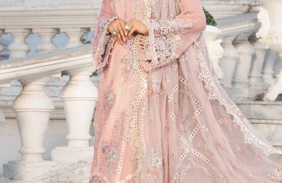 Unstitched Embroidered Chiffon Suit